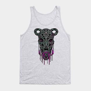 Tribal Tattoo Bulls Skull Tank Top